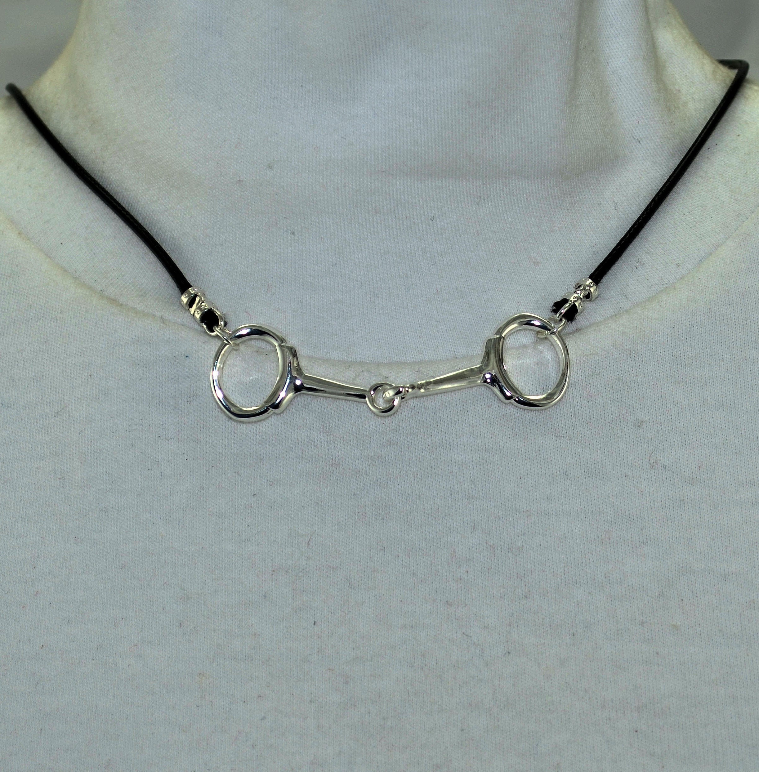 Stainless Steel Horse Bit Necklace Etsy