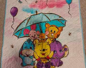Quilted Pooh Bear Blanket