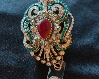 Red & Green Badge Holder