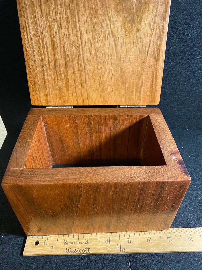 wooden toy box with hinged lid