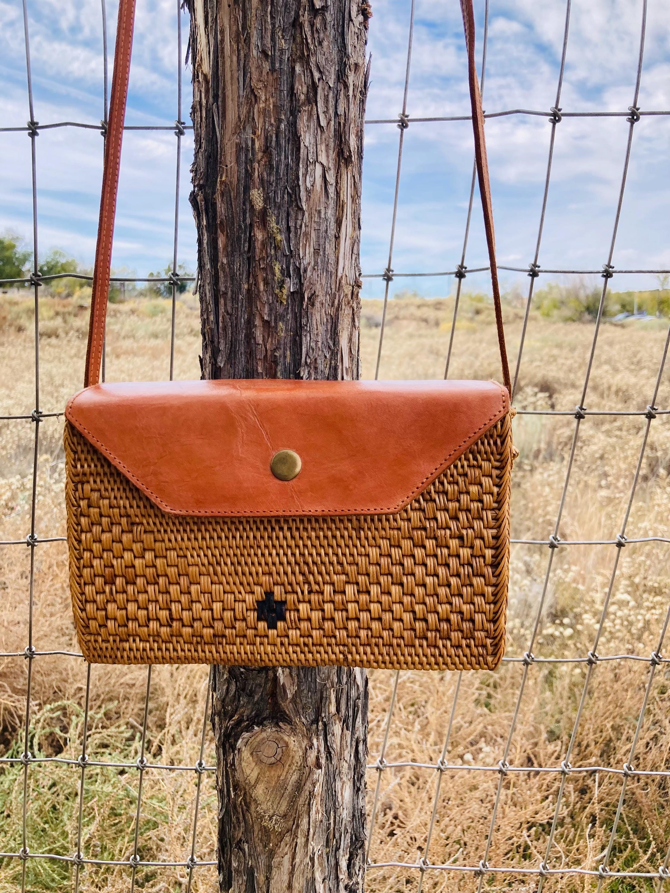Sac à Main Rotin Indonésien Fait Main - Bali, Ethnique, Crossbody, Végétalien