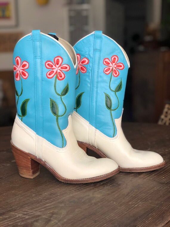 hand painted cowboy boots