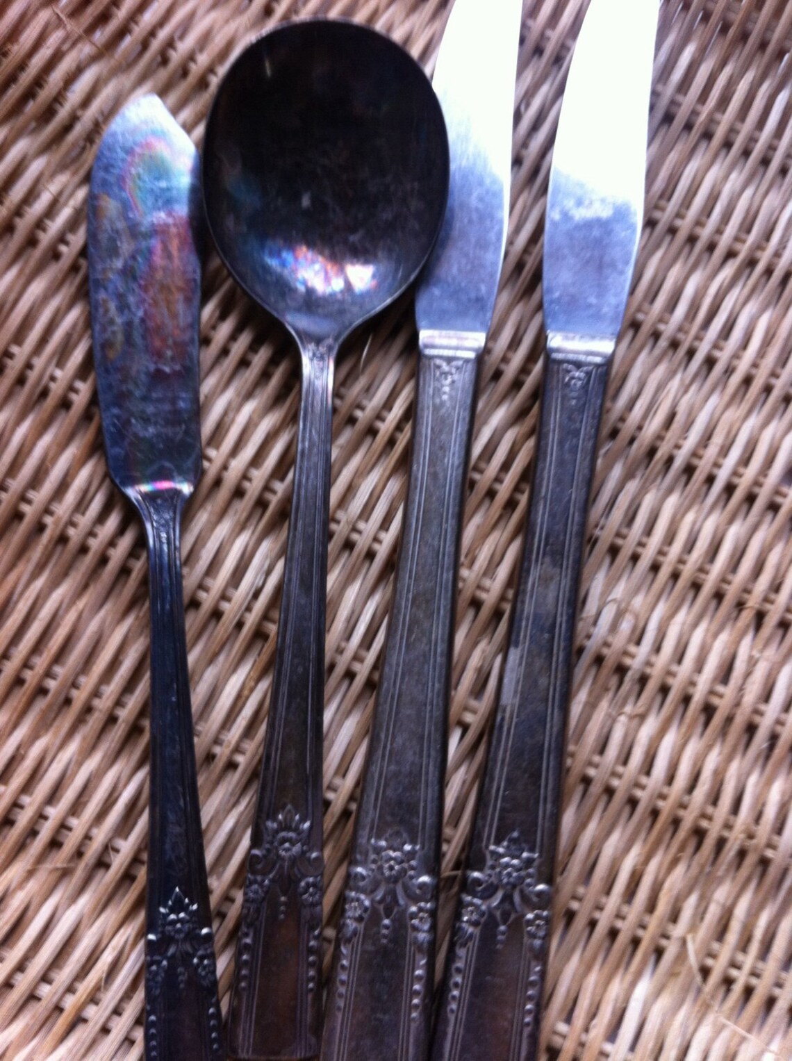 WM A Rogers AA Heavy Oneida Ltd. Spring Charm Silver Plate 24 Etsy