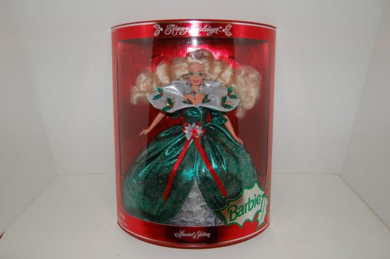 1995 vintage fashion Holiday Barbie Doll MIB NIB … - image 1