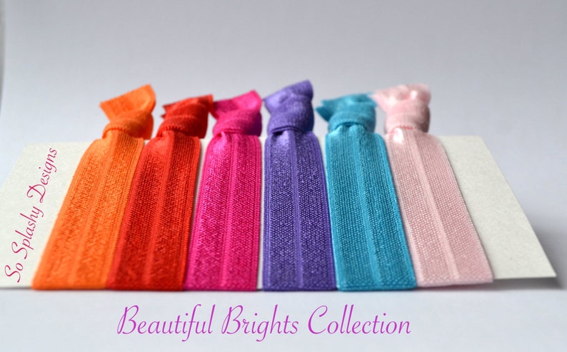 Bright Elastic Hair Ties Soft Elastic Hair Ties Yoga Ties Etsy