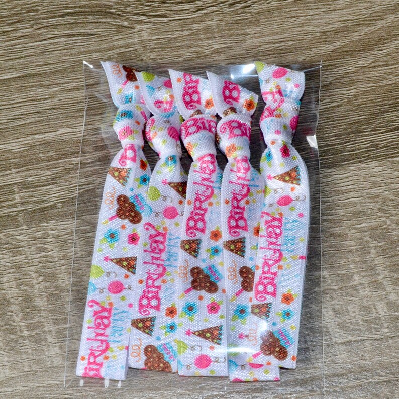 Birthday Party Hair Tie Favors Tween Party Girls Party Etsy