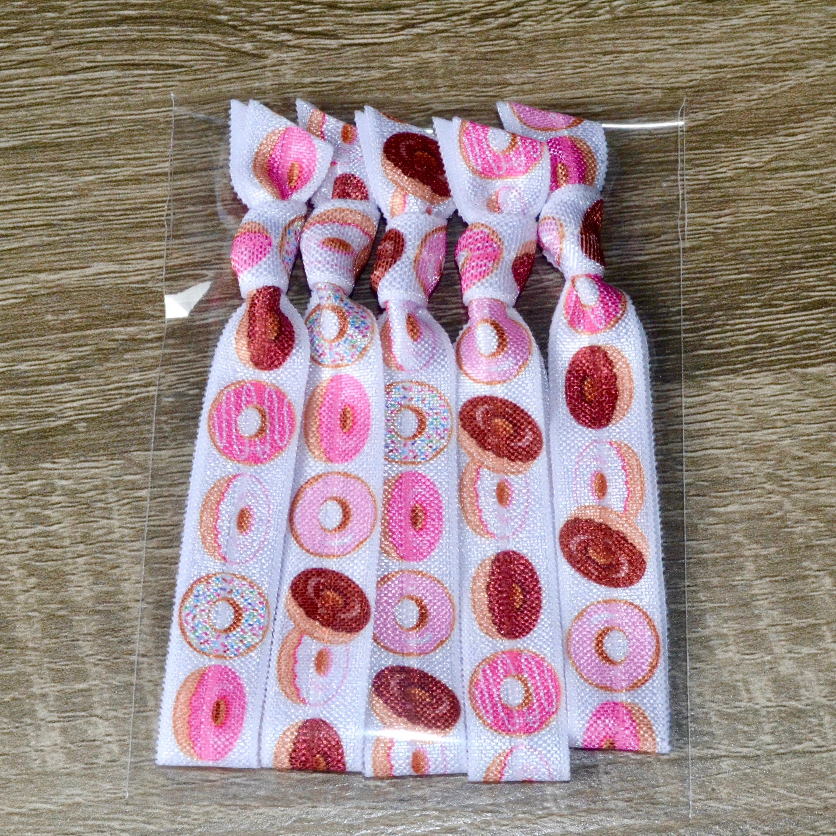 Donut Party Favors Donut Hair Ties Tween Party Girls Party Etsy