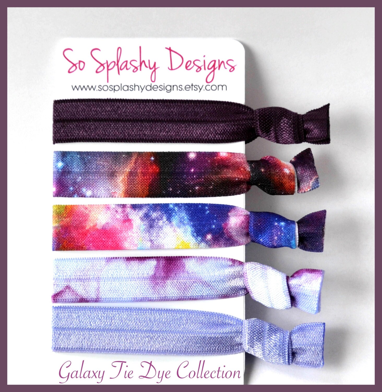 Galaxy Elastic Hair Ties Tie Dye Hair Ties Yoga Ties No Etsy