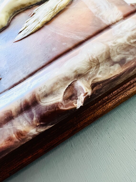 Vintage Dante Incolay & Wood Jewelry Box Gem