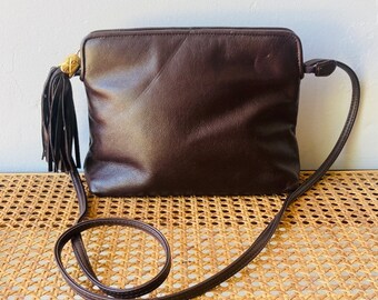 Vintage Leather Crossbody by Ganson