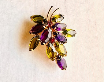 Broche de folha vintage Juliana Navette sem assinatura