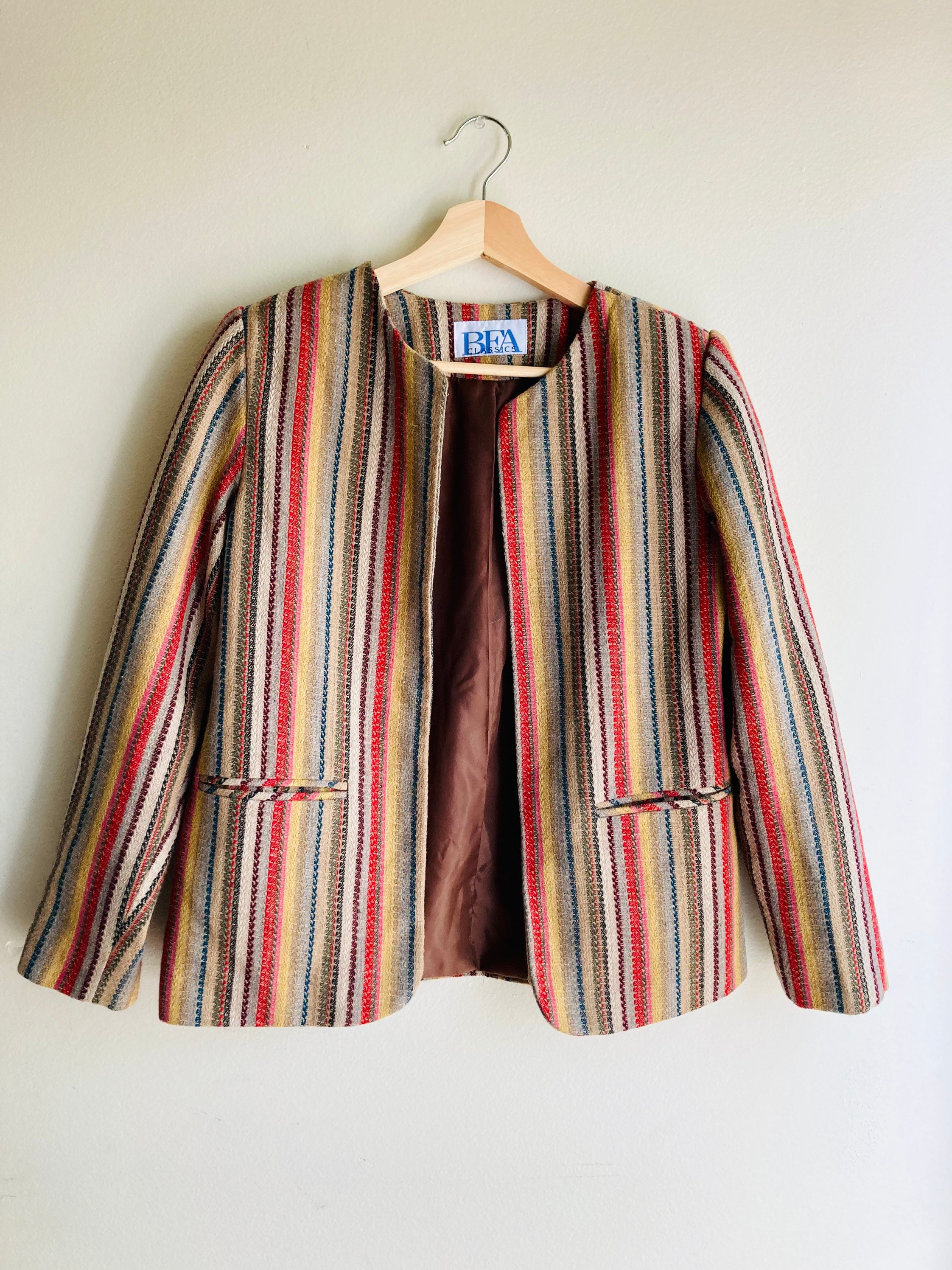 BFA Classics Striped Jacket - Etsy Canada
