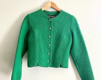 Cardigã vintage de lã fervida - Áustria
