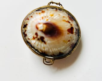 Victorian Shell & Brass Sewing Etui