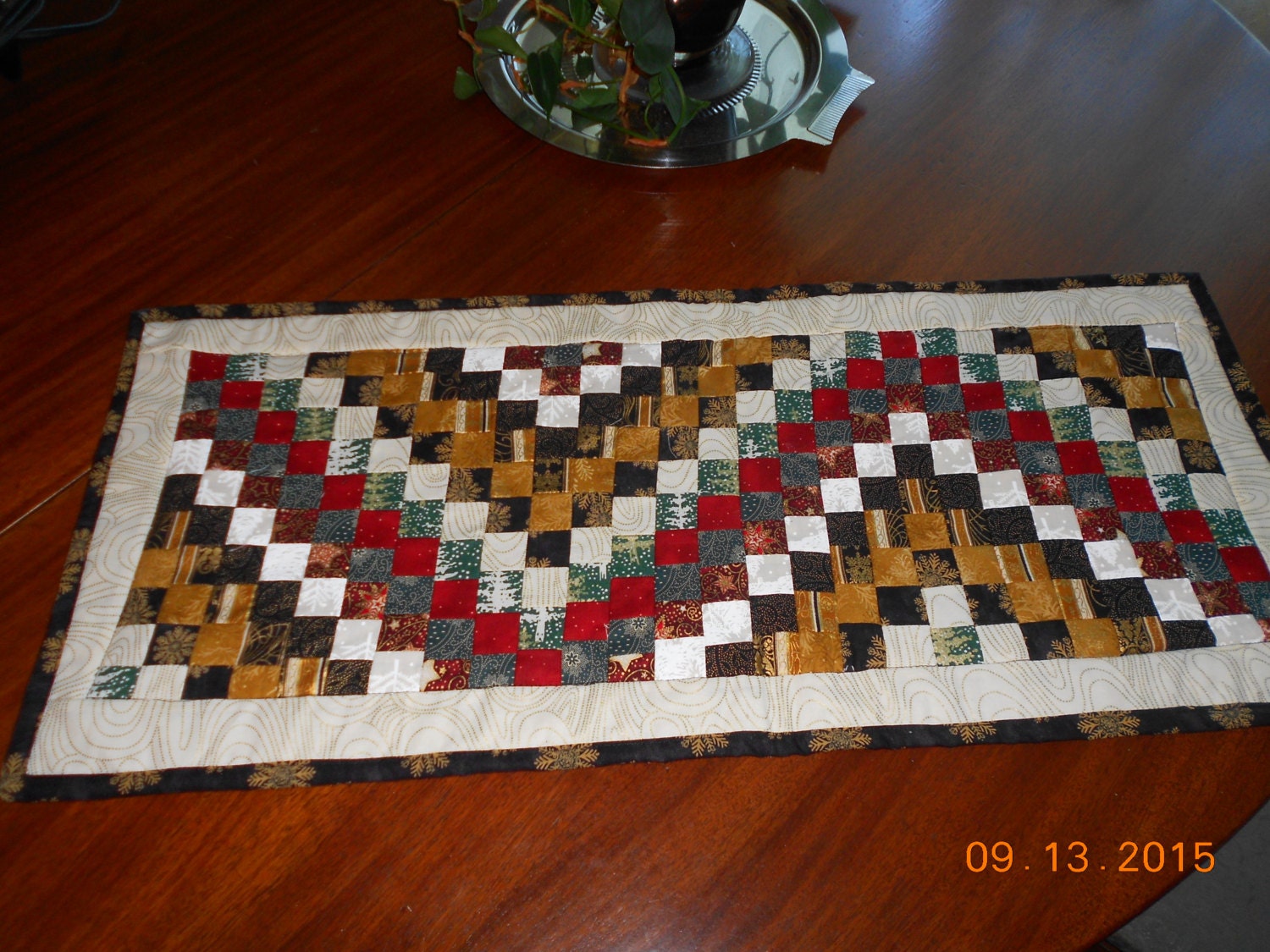 Bargello Christmas Table Runner Etsy UK