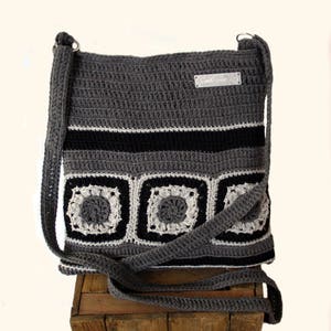 Granny square bag crochet pattern ,  Crochet bag &quot;Rome&quot;