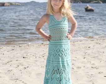 Crochet Dress pattern , "Mint Green" Dress , Crochet Pattern ,