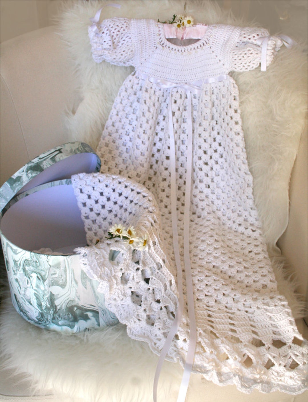 Christening Dress, Baptism Dress, Blessing Dress, Long Baby Dress