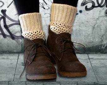 Modèle de crochet pour les poignets de bottes, revers de bottes réversibles