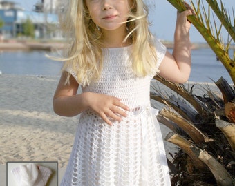 Girls Crochet Dress Pattern, Tulle Petticoat