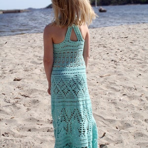 Crochet Dress pattern , Mint Green Dress , Crochet Pattern , image 4