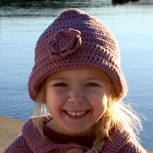 Vintage 1920's inspired Girls Jacket with Hat , Girls coat , Crochet Pattern image 2