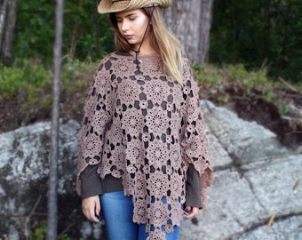 Crochet Poncho Pattern , womens poncho , poncho pattern