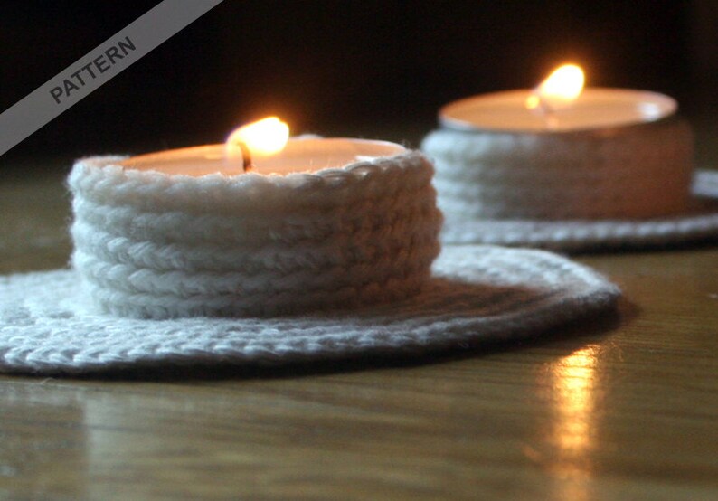 Candle Holder Crochet Pattern Etsy