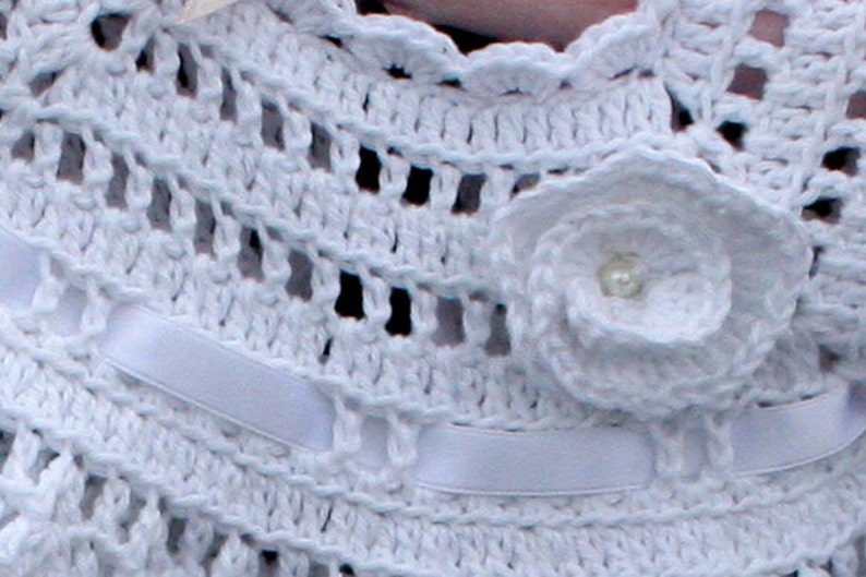 Baby dress crochet pattern , Newborn dress Annie image 2