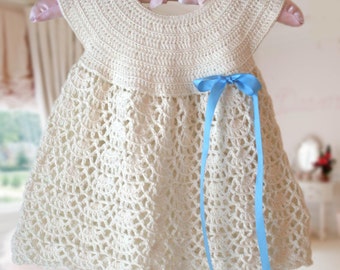 Baby Dress crochet pattern , Baby Dress "Emily"