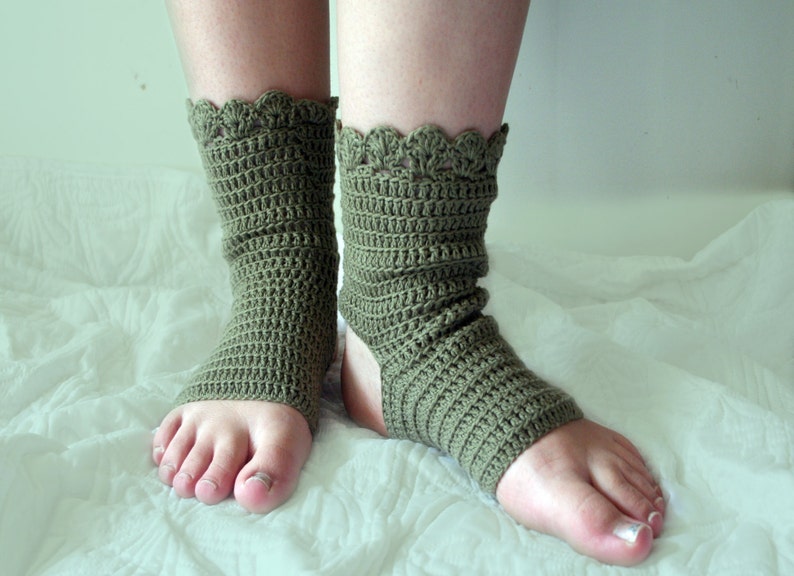 Yoga socks , Ballet socks , Crochet pattern image 1