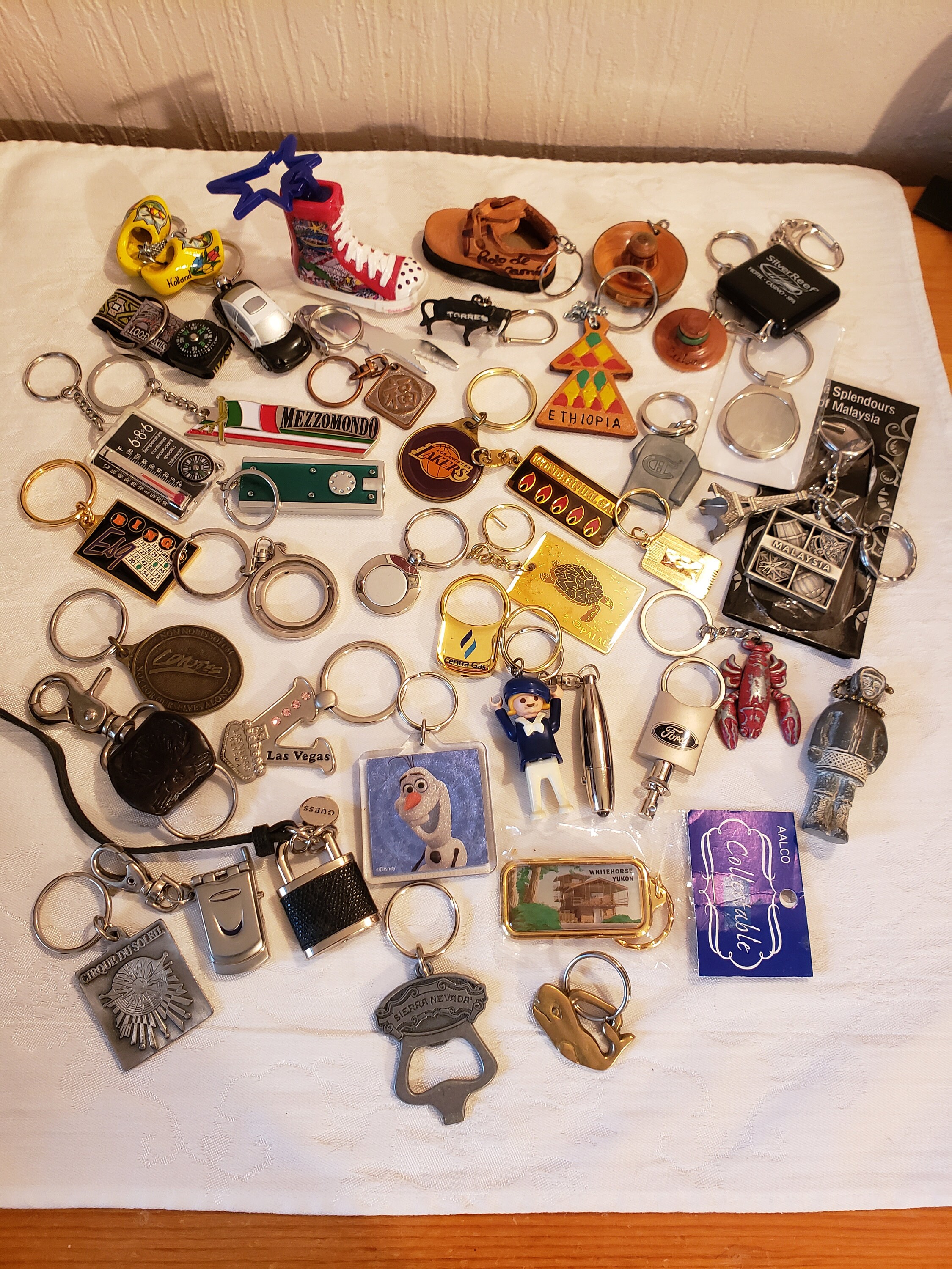 41OZ Mixed Keychains Resale Bulk Lot, Junk Drawer Grab Bag - Perfect Gifts!