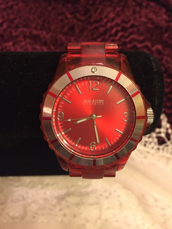 Joan Rivers Wristwatch Pink Plastic Wristwatches