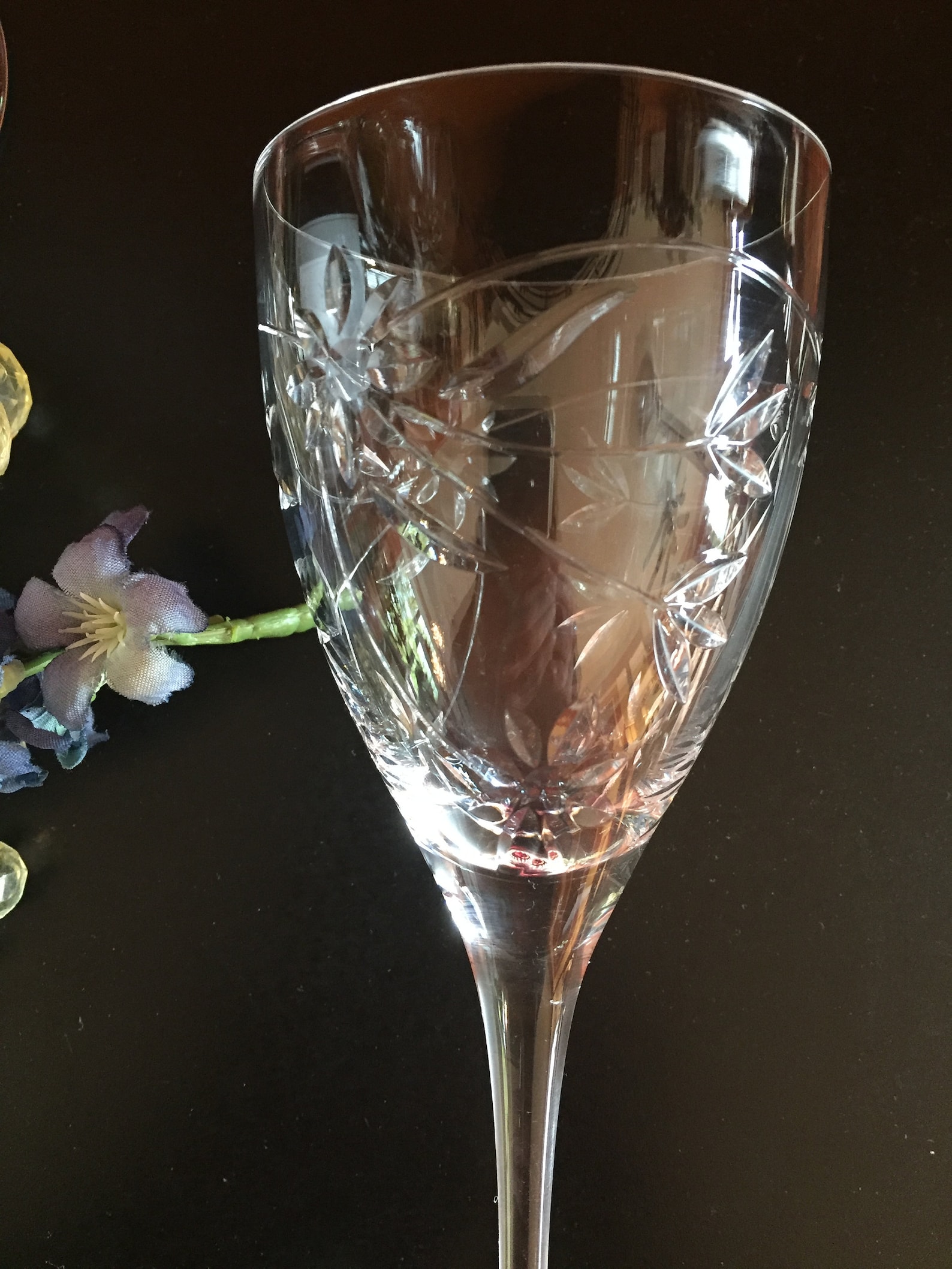 Three Royal Doulton Crystal Wine Glasses Crystal Stemware Etsy