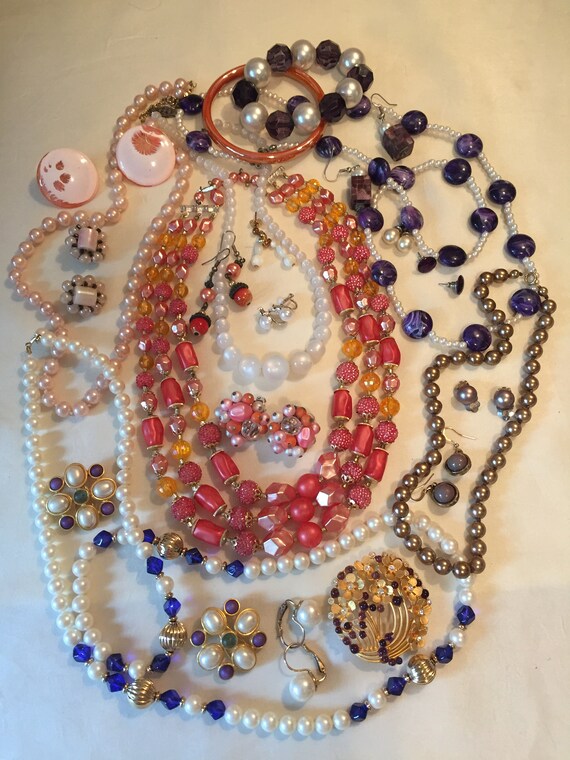 Vintage Jewelry Lot Destash Vintage Jewelry Col