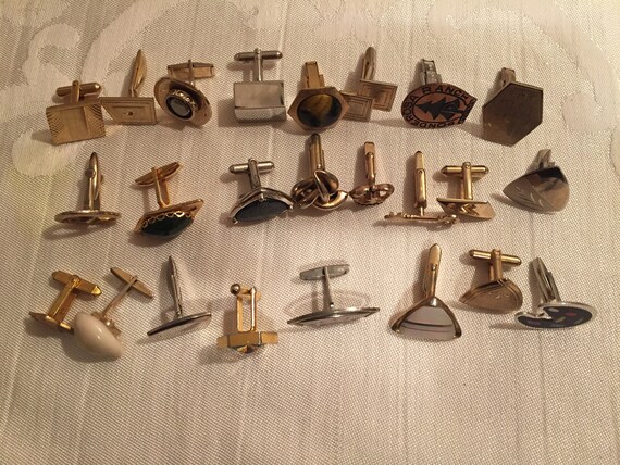 Single Cufflinks Lot Vintage Single Cufflinks