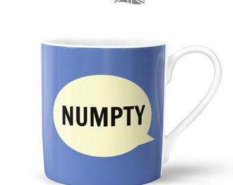 Numpty Mug  | Bone China in Gift Box | Fired & Decorated in the UK | Northern Yorkshire Funny Dialect Saying