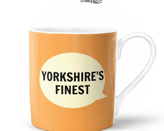 Yorkshire's Finest Mug  | Bone China in Gift Box | Fired & Decorated in the UK | Best Greatest Number 1 Tea Cuppa Drink Northern