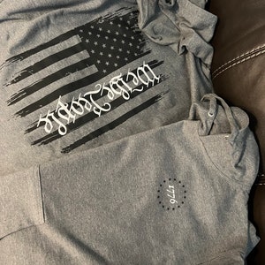 We The People Flag Hoodie