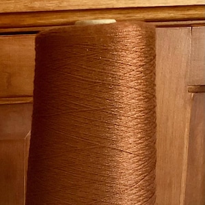 8/2 Weaving Yarn, 16oz, Yarn on cone, Tobacco, Viscose Yarn, Rayon Yarn, CLOSEOUT
