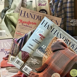 Handwoven Magazine, Weaving Projects, 4 & 8 Harness Instructions, Hardcopy , Learn to Weave
