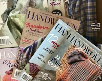 Handwoven Magazine, Weaving Projects, 4 & 8 Harness Instructions, Hardcopy , Learn to Weave