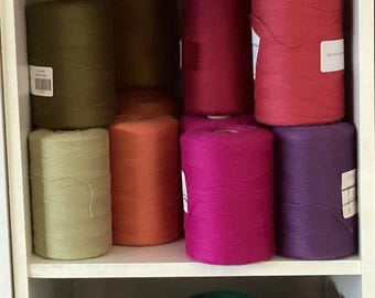 20/2 Wool Yarn, Weaving Yarn, Lace Weight, 8oz Cone, Maurice Brassard