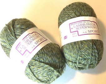 Lambs Pride Superwash Sport Wool Yarn, Rainforest, 50g, Brown Sheep Co. Yarn