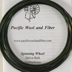 Drive Band for Single Drive Spinning Wheel, Black, Spinning Wheel Part, Ashford, Kromski, Schacht, Lendrum, Louet