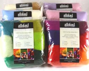 Ashford Corriedale Wool Roving Pack, for Felting, Spinning or Art Yarn