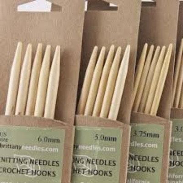 Brittany Double Point Knitting Needles - Your Choice of Brittany Birch Wood Double Pointed Knitting Needles