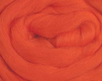 Merino Wool Roving, 22.5 micron, spinning fibers, learn to spin, Ashland Bay, Spice, 4oz