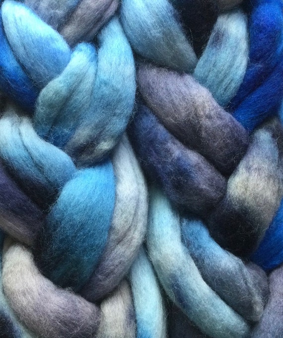 Hand Dyed Corriedale Wool Roving 4oz Felting Huckleberry Spinning Fiber Hand Dyed Corriedale Wool Roving 4oz Felting Huckleberry Spinning Fiber
