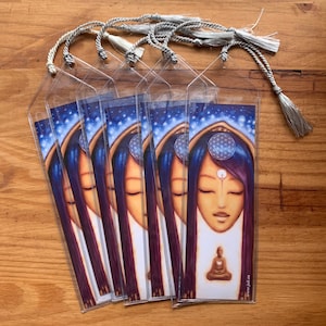1 Marque-page avec enveloppe de vinyle E Méditation